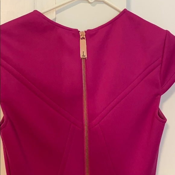 Ted Baker Fuchsia Eebrr Skater Dress sz 0 = 2 - Picture 5 of 7